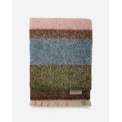 Eskimo Marais Decke Überwurfdecke 130 x 200 cm Polyester, Wolle Mehrfarbig, Rose