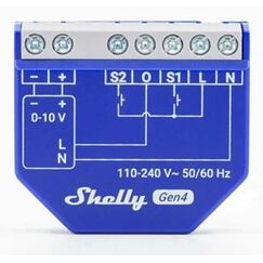 Shelly Dimmer 0/1-10V PM Gen4 Kabellos Blau
