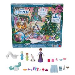 Disney Frozen Disney Die Eiskönigin Adventskalender mit Spielzeug für 24 Tage voller Überraschungen, darunter kleine Anna- und Elsa-Puppen