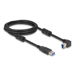 DeLOCK USB 5 Gbps Kabel Typ-A Stecker zu Typ-B Stecker 90° links gewinkelt 2 m