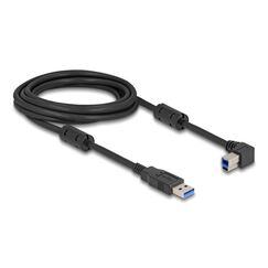 DeLOCK USB 5 Gbps Kabel Typ-A Stecker zu Typ-B Stecker 90° links gewinkelt 3 m
