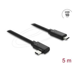 DeLOCK 87240 USB Kabel USB 2.0 5 m USB C 10 Gbit/s Schwarz, Farbe: Schwarz, Länge: 5 m