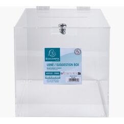 Exacompta 89158D Spardose Transparent Polymethylmethacrylat (PMMA) 1 Stück(e)