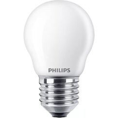 Philips by Signify Philips LED Lampe 4.3W (40W) E27, P45, 1055lm, 2700K, matt