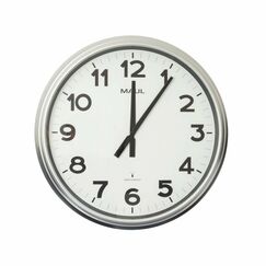 MAUL 9056195 Wand- /Tischuhr Funkgesteuerte Uhr Rund Silber