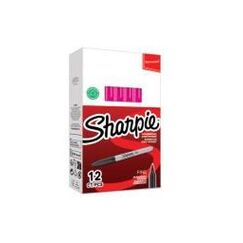 Sharpie 2194216 Permanent-Marker Feine Spitze Pink 12 Stück(e)