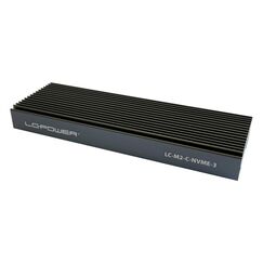LC-Power LC-M2-C-NVME-3 Speicherlaufwerksgehäuse SSD-Gehäuse Schwarz M.2