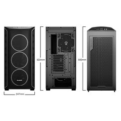 be quiet! Shadow Base 800 FX Black Midi Tower Schwarz, Farbe: Schwarz