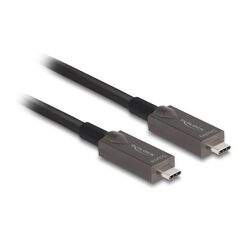 DeLOCK Aktives Optisches USB-C Video + Daten + PD Kabel 15 m