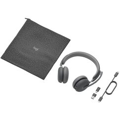 Logitech Zone Wireless 2 Kopfhörer Kabellos Kopfband Büro/Callcenter USB Typ-C Bluetooth Graphit