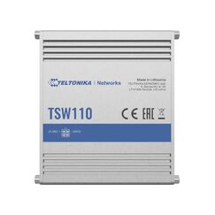 Teltonika TSW110 Unmanaged Gigabit Ethernet (10/100/1000) Power over Ethernet (PoE) Blau, Grau