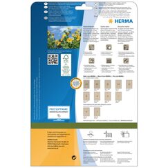 HERMA 10751 selbstklebendes Etikett Rechteck Permanent Braun 16000 Stück(e)