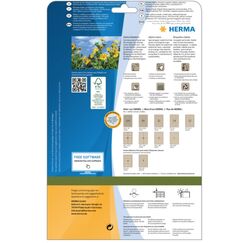 HERMA 10756 selbstklebendes Etikett Rechteck Permanent Braun 80 Stück(e)