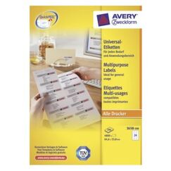 Avery 3658-200 selbstklebendes Etikett Weiß 4800 Stück(e)
