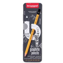 Bruynzeel 60211006 Kohlestift 6 Stück(e) Grau
