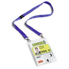 Durable Namensschild A6 mit Textilband duo