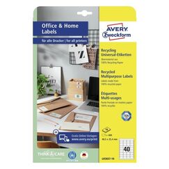 Avery LR3657-10 Druckeretikett Weiß Selbstklebendes Druckeretikett