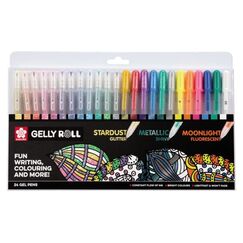 Sakura POXPGBMIX24 Gelstift Fein Verschlossener Gelschreiber Mehrfarbig 24 Stück(e)