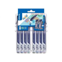 Pilot FriXion Fineliner Fein Schwarz, Blau, Grün, Pink, Rot, Violett 8 Stück(e)