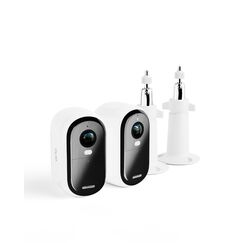 Arlo Essential Outdoor Überwachungskamera & 2-Halterung, 2er Set