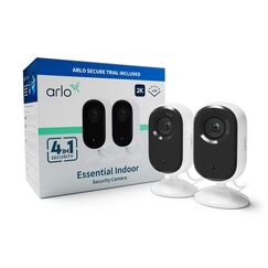 Arlo Essential 2K Indoor Überwachungskamera, 2er Set