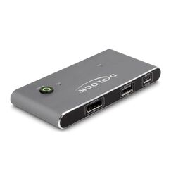 DeLOCK USB-C KVM Switch zu DisplayPort 8K 30 Hz mit USB 2.0