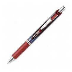 Pentel Energel XM Klick Anklippbarer versenkbarer Stift Rot 12 Stück(e)