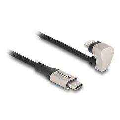 DeLOCK Daten- und Ladekabel USB Type-C™ zu Lightning™ für iPhone™ und iPad™ 180° gewinkelt 1 m MFi