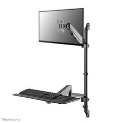Neomounts WL90-325BL1 Sitz-Steh-Arbeitsplatz-Wand 17-32" - Gasfeder