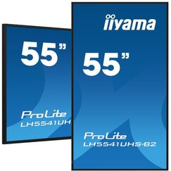 iiyama LH5541UHS-B2 Signage-Display Kiosk-Design 138,7 cm (54.6") LCD 500 cd/m² 4K Ultra HD Schwarz Eingebauter Prozessor 24/7