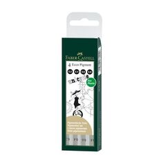 Faber-Castell 167004 Fineliner Schwarz 4 Stück(e)