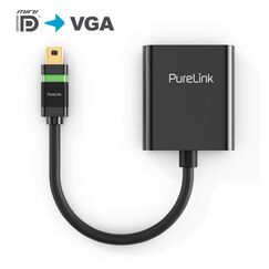 PureLink ULS250 Videokabel-Adapter 0,1 m Mini DisplayPort VGA (D-Sub) Schwarz
