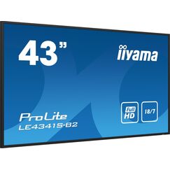 iiyama PROLITE LE4341S-B2 Digital Signage Flachbildschirm 108 cm (42.5") LCD 350 cd/m² Full HD Schwarz 18/7
