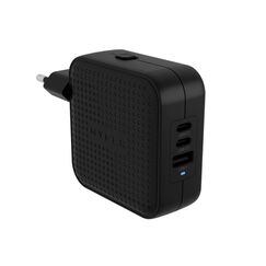 HYPER HJ1003BKWWGL Ladegerät für Mobilgeräte Laptop, Smartphone, Tablets Schwarz AC Schnellladung Drinnen, Farbe: Schwarz