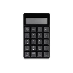 DeLOCK 2 in 1 USB Typ-A Nummernblock mit Taschenrechner Funktion 2,4 GHz kabellos schwarz