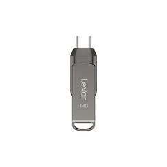 Lexar JumpDrive Dual Drive D400 USB-Stick 64 GB USB Type-A / USB Type-C 3.2 Gen 1 (3.1 Gen 1) Silber, Kapazität: 64 GB