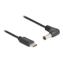 DeLOCK USB Type-C Stromkabel zu DC 5,5 x 2,5 mm Stecker gewinkelt 1,5 m