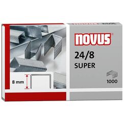 Novus 24/8 SUPER Klammerpack 1000 Heftklammern