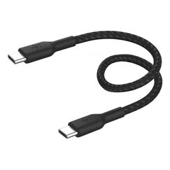 Belkin BoostCharge USB Kabel USB 2.0 0,15 m USB C 60 W Schwarz, Farbe: Schwarz
