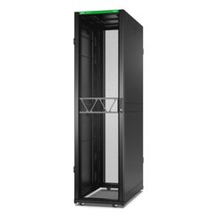 APC NetShelter SX Server Rack Gen 2, 48 HE, 2258H x 600W x 1200D mm, mit Seitenwänden, Schwarz, Farbe: Schwarz