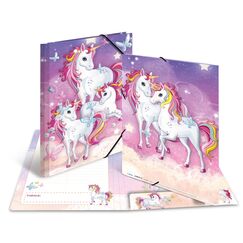 HERMA Sammelmappe A4 Einhorn Ringmappe Mehrfarbig