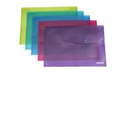 Rapesco Foolscap Bright Popper Wallet Präsentations-Mappe Polypropylen (PP) Blau