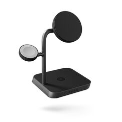 ZENS Office Charger Pro 3 Kopfhörer, Smartphone, Smartwatch Schwarz AC Kabelloses Aufladen Schnellladung Drinnen