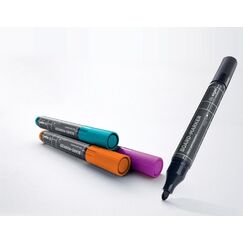 Sigel BA011 Marker 4 Stück(e) Schwarz, Magenta, Orange, Türkis