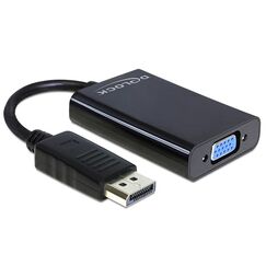 DeLOCK 65439 Videokabel-Adapter VGA (D-Sub) DisplayPort Schwarz