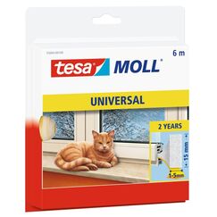 TESA tesamoll 6 m Tür/Fenster Dichtungsschaum Selbstklebend Transparent