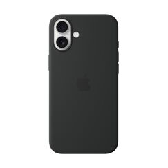 Apple iPhone 16 Plus Silikon Case mit MagSafe – Schwarz, Farbe: Schwarz