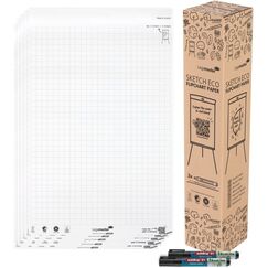 Legamaster SKETCH ECO Papierblock Raster 5x 20 Blatt