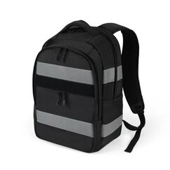 DICOTA Hi-Vis V2 Rucksack Schwarz Polyethylenterephthalat, Thermoplastische Polyurethane (TPU)