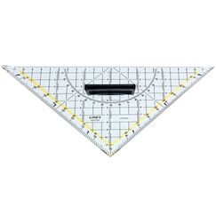 Linex 2621GH 45° Dreieck Polystyrene Transparent, Gelb 1 Stück(e)